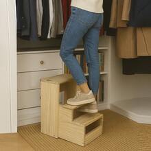 Step Ladder Size M Versatile Resistant For Children And Pets Ramp To Climb Bed Sofa Stretcher Multipurpose Foldable - Brown - View 5