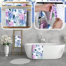 3 Pack Hydrangea Bathroom Towels Butterfly Bath Towels Summer Floral Hand Towels Hydrangea Dish Towels Absorbent Soft Fingertip Towel For Bathroom Kitchen Hotel Beach Home Gym Spa{Inchcolor_nameinch:InchPurpleinch,Inchstyleinch:InchBlueinch} - BlueBlue - 查看 6
