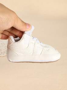 Nuevos zapatos blandos antideslizantes y duraderos para niños pequeños, diseño de , zapatillas casuales para bebés y recién nacidos, adecuados para primavera y otoño - Blanco - Ver 5