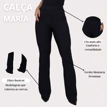 Women's Premium Flare Bootcut Riding Pants - Black - View 2