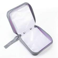 UENTIP CD Case For Car,48 Capacity DVD Case Portable Zipper Large Storage CD Wallet CD Organizer Home Travel (Lavender, 48){Inchcolor_nameinch:Inchlavenderinch} - 薰衣草 - 查看 7