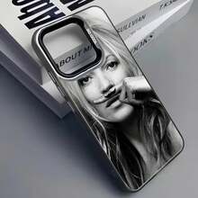Funda para teléfono Singer K Kate Moss 17 16 15 14 13 12 11 Pro Max gris negro mate láser metálico aurora funda carcasa rígida móvil diseño colección fashion accesorios protección - Z1 - Ver 5