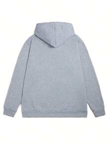 Sudadera con Capucha Estilo Casual - Gris claro 1 - Ver 2