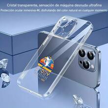 Carcasa transparente de teléfono móvil de moda Cubierta de teléfono transparente con diseño de tiburón papá estampado en colores vibrantes para uso diario y ocasiones casuales Para teléfonos Galaxy de Apple - transparente - Ver 3