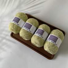 4 Balls 40g Snowflake Color Knitting Yarn [3114], New Autumn/Winter Handmade Knitting Material For Hats, Scarves, Etc., Soft Texture, Non-Shedding, Approx. 40g/Ball, 360m/Ball