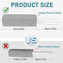 Piedra Pómez de Limpieza, Limpiador de Inodoro con Extralargo, Cepillo de Baño Cepillo de Baño de Piedra Pómez, para Limpieza Baño, Inodor, Parrilla (2 Pcs) - 2 piezas - Ver 7