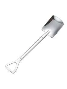 1/4pcs High Appearance Level Stainless Steel Spoon, Spade Spoon, Dessert Spoon, Fruit Spoon, Iced Tea Spoon, Coffee Mixing Spoon, Jam Spoon, Ice Cream Spoon, Salad Spoon, Dressing Spoon, Specialty Spoon, Kitchen Utensils, Hotel Utensils - Silver - View 12