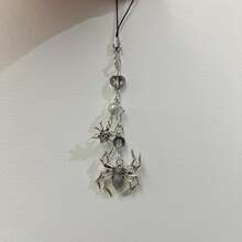 Y2K Style Originative Design Silver & Black Silver Butterfly Metal Beads Chain Charm, Fit For Bag, Phone, Keychain, Necklace - Silver - View 16