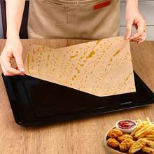 200PCS Unbleached Parchment Paper Sheets, 9 X 13IN Pre-Cut Baking Parchment, Heavy Duty Non-Stick Baking Paper For Half Sheet Cookie Bread Cake Pans, Grilling Meat Pizza, Oven, Air Fryer Halloween Fall Decor Christmas - 棕色 - 查看 2