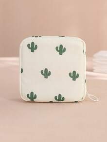 1pc Cute Cartoon Sanitary Pad Travel Pouch, Convenient For School And Outings - Multicolor - View 13