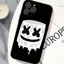 Funda de teléfono DJ M-MARSHMELLO para  12 11 13 14 15 16 Max Pro Plus, cubierta de silicona suave negra, compatible con funda de  17, funda de  17 Pro, funda de  17 Pro Max - z2 - Ver 10