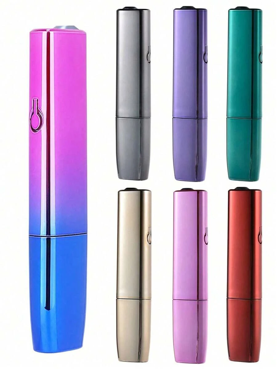 1pc IQOS ILUMA ONE 4.7x1.1 Inch PC Shell Electroplated Protective Case - Replaceable Accessory For Iluma One Device, Segmented Protection Design, Gradient Metallic Texture Anti-Fingerprint Storage Case, Ideal Gift For Smokers, Vibrant Colors, Portable And Easy To Use - Multicolor - View 1