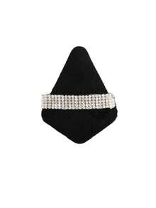 1 pièce/3 pièces/5 pièces/10 pièces/15 pièces/24 pièces Lot d'éponges de maquillage triangulaires noires, velours cristallin à poils courts, doux et collants, à prix abordable, convenant comme cadeau de Noël, cosmétiques, outils de maquillage, articles bon marché, cadeaux, cadeaux pour femmes, cadeaux de Noël - Noir - Voir 17
