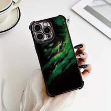 Funda de Teléfono con Primer Plano de Personaje de Anime, Adecuada para iPhone 17/17 Air / 17 Pro / 16 / 16Pro, 16Plus, 16 Plus Pro Max 15Pro &amp;   15Max 14 /14 Pro, 14 PLUS y 14 Max Pro mini 13 /13 pro max mini 12 11 Series Funda de Teléfono Electrochapada, Accesorios de Herramientas Pequeñas, Arte de Personajes, Funda de Teléfono de Moda, Carcasa Duradera, Funda Protectora a Prueba de Golpes, Coleccionista, Entusiasta de la Tecnología - Mezcla de colores - Ver 3