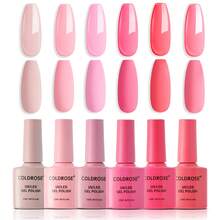 Coldrose 6-Color Semi-Permanent Gel Nail Polish Range - Multicolor - View 1