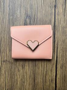 Cute Coin Purses For Women, Featuring A Unique Metal Heart-Shaped Clasp Design, Adding A Touch Of Romance And Sweetness. The Envelope-Style Design Gives These Wallets A Chic And Sophisticated Look. Despite Their Compact Size, These Wallets Still Feature Multiple Card Slots, Bill Slots, And Even A Zippered Coin Pocket. They Provide Ample Space To Organize Cards, Cash, And Small Items
