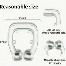 1 pieza | Clip nasal anti ronquidos, alivio de ronquidos, solución para dormir, clip nasal anti ronquidos unisex - silicona y magnético, para una respiración tranquila, ajuste cómodo | Reduce los ronquidos nocturnos, mejora el sueño... Adecuado para viajes y siestas - Multicolor - Ver 9
