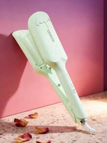 CRASTS 卷发棒，波浪卷发器，打造大卷发造型，法式水波纹卷发，三管电动卷发器带显示屏，温度可调 - 日規A型插(100V) - 查看 6