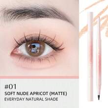 J.M.C.Y 二合一眉笔兼高光刷，新手友好 - #01 SOFT NUDE APRICOT (MATTE) - 查看 8