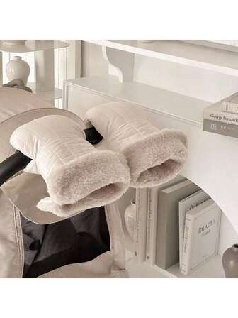 1 Pair Korean Style Baby Stroller Gloves, Outdoor Windproof Warm Stroller Hand Muff, Thick Waterproof Anti-Freeze Universal Stroller Accessories