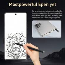 W&O X25 Ultra Android 14 Smartphone - Dual SIM 12GB RAM 512GB Storage | 6.8 Display, 50MP Pro Camera System, All-Day 5000mAh Battery. Includes S Pen Stylus, Fast Charging Bundle (Earphones, Headphonephone Case, USB-C Cable, Screen Protector). Premium Phablet For Travel & Students - Perfect Holiday/Birthday - Xám - Xem 3