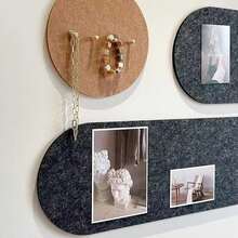 4 Stücke 60x20cm große dekorative Tafel, Mehrzweck Fotoanzeige Tafel, Büro und Zuhause Memo Tafel aus Filz, Wandmontage ohne Bohren, Mehrzweck Memo Tafel, geeignet für Zuhause, Studium, Büro, Weihnachten, Neujahr Dekoration, Fotoausstellung, Memo, Schul-Zubehör, Feiertagsdekoration, Weihnachts- und Neujahrsdekoration Accessoires, Neujahrgeschenk, kreatives Geschenk für Freunde, Mitschüler, Ältere, Lehrer - Mehrfarbig/A - Übersicht 6