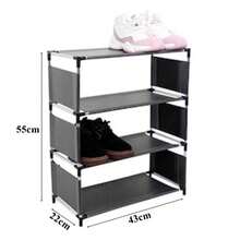 Arara Sapateira Organizadora cabideiro suporte Multiuso Sapato Tenis Roupa Closet Quarto Armários - Multicolorido - Visão 9