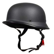 Crown Racing Mũ bảo hiểm xe máy cổ điển mùa hè bằng sợi carbon nửa đầu theo tiêu chuẩn DOT - Nhiều màu - Xem 5