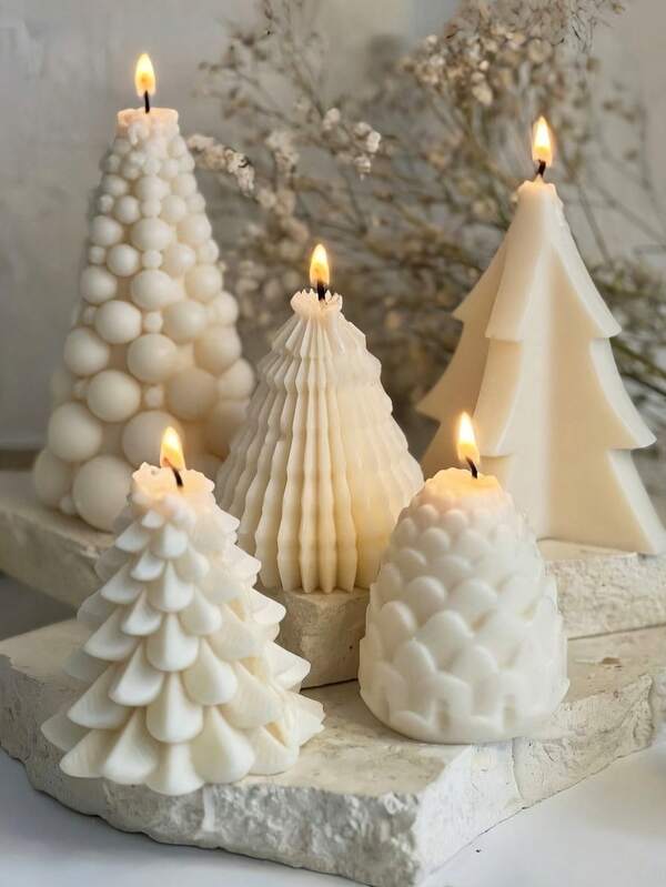 Molde de Silicone de Árvore de Natal, Molde de Silicone de Árvore de Pinheiro 3D, Molde de Resina em Forma de Árvore de Natal, Moldes de Vela de Natal, Para Fundição de Resina Epóxi DIY, Velas Aromáticas, Cera, Presente, Decoração, Decoração de Casa, Festa, Sala, Mesa