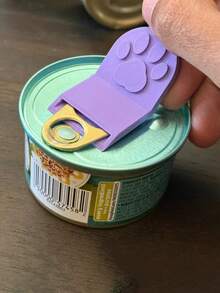 1pc Ergonomic Non-Slip Grip Pet Can Opener With Ergonomic Handle & Easy-Clean Design - Durable Plastic Kitchen Tool For Cat & Dog Food Cans, Compatible With Chicken - Multicolor - View 1