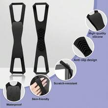 平板电脑安全手带 人体工学防滑防摔手指握把电子阅读器支架 适用于 Kindle/Kobo/Voyaga// 高弹性手持阅读器 - 彩色 - 查看 8