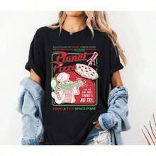 Pizza Planet  T-Shirt  Shirt Alien  Pizza Planet  Family Vacation Shirt - Black - View 4