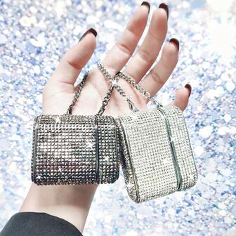 钻石闪耀耳机盒，兼容 Pro 3；手链式耳机盒，兼容 Pro 2/Pro；送给女性的最佳礼物；女神节