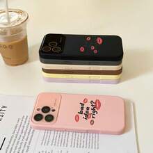 [Nuevo producto] Smartphone con ventana grande. Compatible con las series 17 Pro, 17 Pro, 17, 16 Pro, 15, 14, 13 Pro/Plus. Cubierta de lente completa, regalos con combinación de colores evolucionada. Material blando. Teléfono - rosa - Ver 2