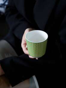 1/4pcs Oriental Floral Porcelain Mug Set, 4pcs Handhold Tea/Coffee Cup Gift Box, Elegant Green Ceramic Drinkware Decorated With Traditional Floral Patterns, Ideal For Birthday, Holiday Gifts And Home Decor - Multicolor - View 16