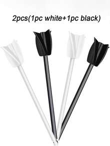 1pc/2pcs 4-Blade Epoxy Mixer,Spiral Mixing Paddles - Plastic Paint & Epoxy Resin Stirrer Attachment, Hex Shaft Compatible With Power Drills, Efficient Mixing For DIY Crafts & Painting Projects, Epoxy Mixer Paddles/Attachment , Tools For Mixing, Plastic Coating Mixing Drill Bit Accessories