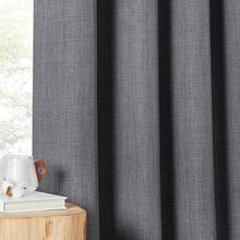 2025  Bedroom Curtains 2 Panels Sets Faux Linen Textured, Pinch Pleated Room Darkening Light/Heat Blocking Window Drapes Thermal Insulated For Living Room, Angora, W50 X L108, 2 Panels - 炭灰色 - 查看 5