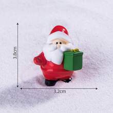 10pcs Mini Christmas Craft Resin Christmas Snowman Christmas Fruit Christmas Tree Jingle Christmas Gift Bag Decoration Set. (Random Category - Multicolor - View 7