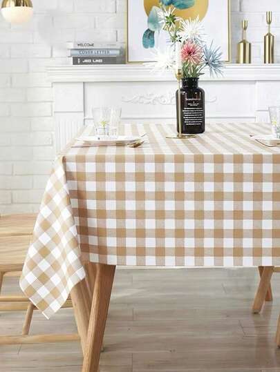 1/24 pezzi Tovaglia a quadri minimalista europea, in poliestere resistente alle pieghe, lavabile e riutilizzabile per feste, ristoranti, cucine, decorazione tavolo da pranzo domestico