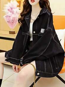 Women Jackets - Denim Black - View 2
