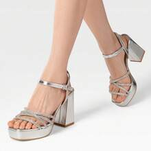 WEIDE Women Heeled Sandals - Silver - View 13