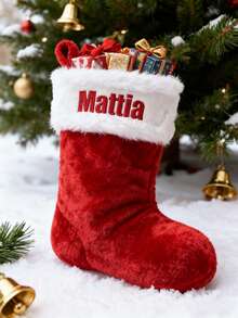 1/3/5pcs Personalized Christmas Stockings | Customized Text Christmas Stockings | Embroidered Christmas Stockings | Family Christmas Stockings | Office Party Gifts | Couples Christmas Gifts | Christmas Gifts For Him | Christmas Gifts For Her | Christmas Stockings For Group Events | Christmas Party Decorations | New Year Party Props