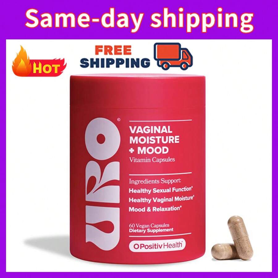 URO Vaginal Moisture & Mood - 30 Servings With KSM-66, Ginkgo Biloba, GABA - hồng - Xem 1