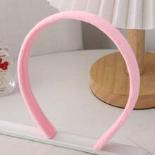 1 Pc Satin Headbands 2.0cm Width Slip-Resistant Hairband For Women's DIY Hair Accessories (Assorted Colors),Dopamine,Hairband,Hair Hoop - ngẫu nhiên - Xem 5