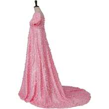 Daphne Cosplay Costume Women's Deluxe Lace Regency Dress - 粉色 - 查看 3