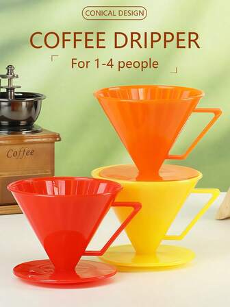 Farbiger Feststoff Kaffeefilter zum Aufgießen, Kaffeefilter für den Hausgebrauch, V02 Filterpapier, Kaffeeaufgussset