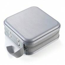 UENTIP CD Case For Car,48 Capacity DVD Case Portable Zipper Holder Large Storage CD Wallet CD Organizer Home Travel (Grey, 48){Inchcolor_nameinch:Inchgreyinch} - Grey - View 6
