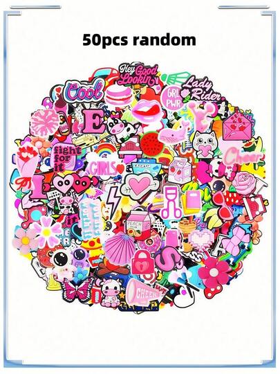 Random 10/20/30/40/50/80/100/200/400Pcs Shoe Charms For Clogs Sandals, PVC Shoe Decorations Accessories For Birthday, Party, Gift Shoes Pins For Teens Men Women And Adults Valentine's Day Valentines