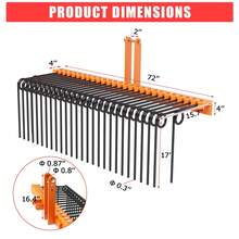 Garden Rakes - Orange + Black - View 7