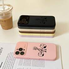 Compatible con phone 17 Pro, 17 Pro, 16 Pro, 15, 14 y 13 Pro/Plus. Diseño de Personaje con Ventana Grande. Cubre Lentes Completamente. Combinación de Colores Mejorada. Ideal para Regalos. Funda para smartphone con pantalla grande y diseño geométrico rojo. Lente completa, colores sofisticados. Ideal para regalar. Funda Liqui Phone. - rosa - Ver 6